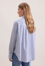 Hemdbluse in A- Linie aus Baumwolltwill in Dunkelblau |  Seidensticker Onlineshop