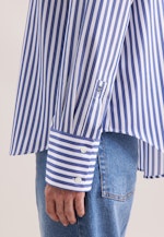 Hemdbluse in A- Linie aus Baumwolltwill in Dunkelblau |  Seidensticker Onlineshop