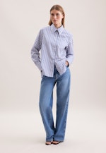 Hemdbluse in A- Linie aus Baumwolltwill in Dunkelblau |  Seidensticker Onlineshop