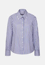 Hemdbluse in A- Linie aus Baumwolltwill in Mittelblau |  Seidensticker Onlineshop