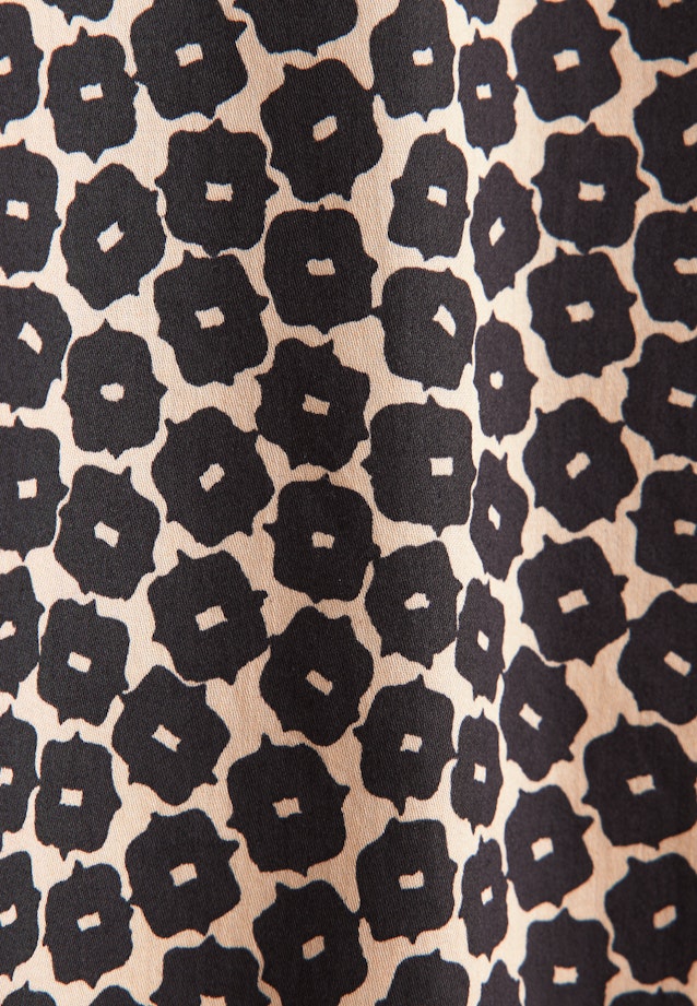 Hemdbluse aus Baumwollsatin mit Print in Weiß |  Seidensticker Onlineshop
