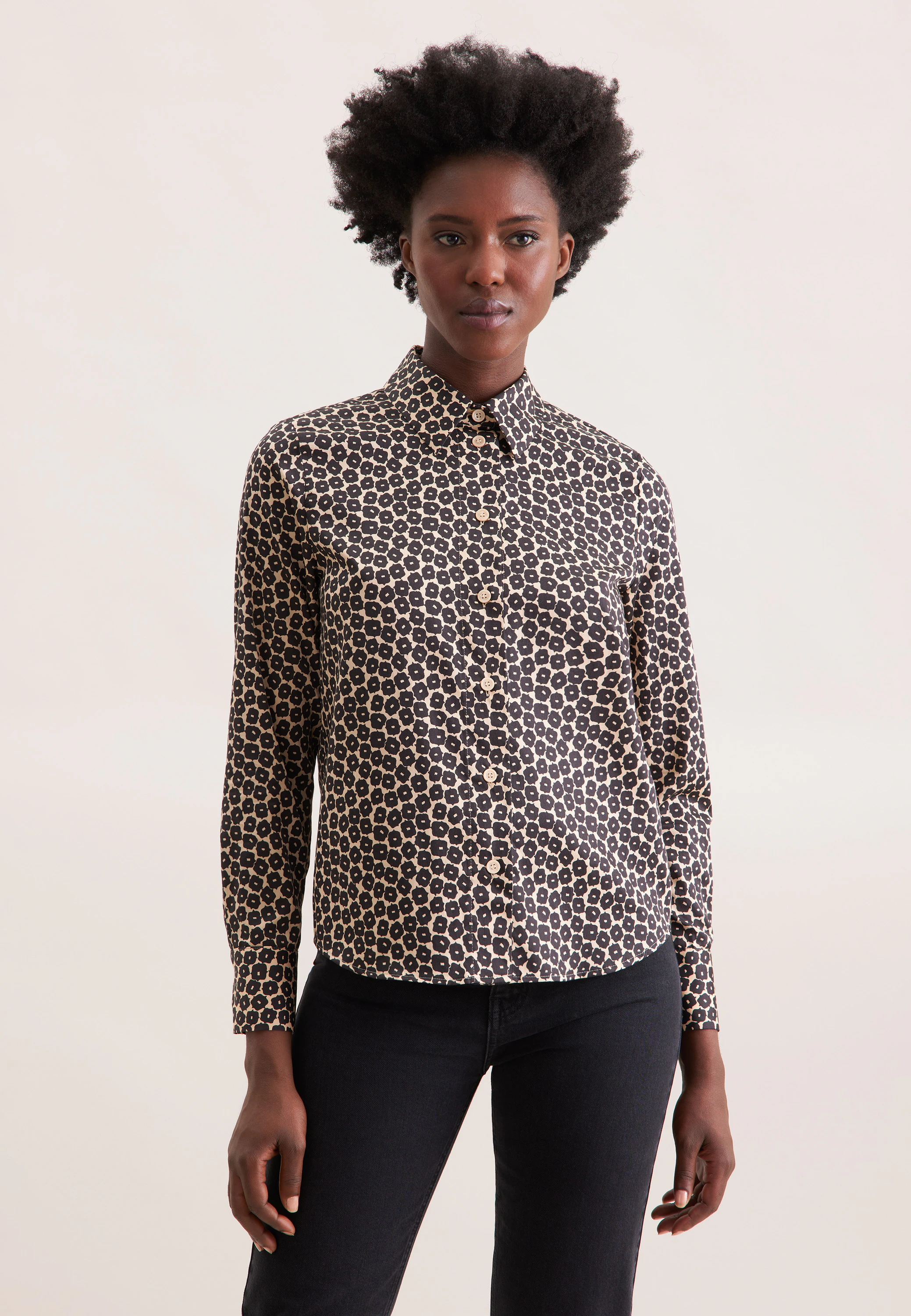 Seidensticker Hemdbluse Druck, Kollektion, Größe 46 aus Damen/Blusen/Hemdblusen