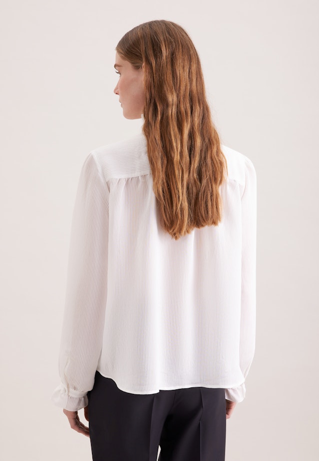 Bow Blouse with Ruffle Detail in Weiß |  Seidensticker Onlineshop
