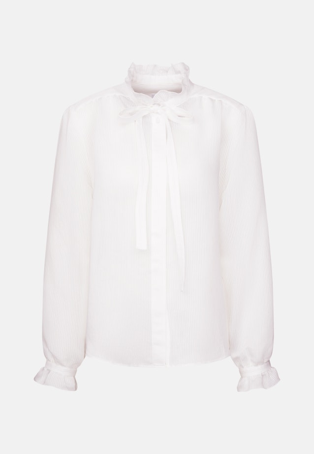 Bow Blouse with Ruffle Detail in Weiß |  Seidensticker Onlineshop