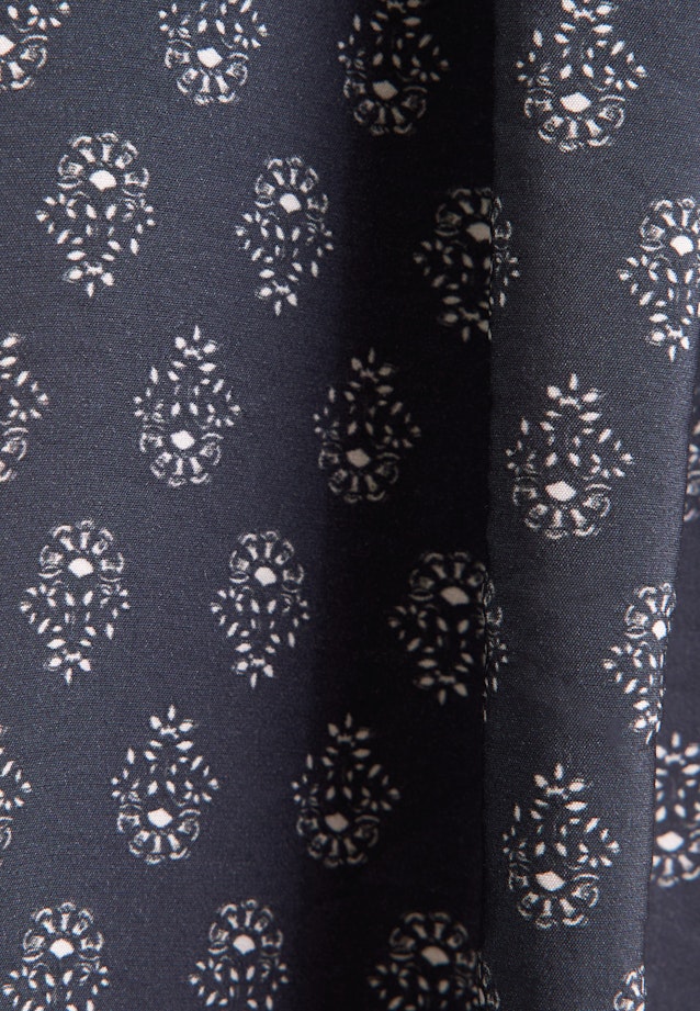 Tunika in strukturierter Viskosemischung mit romantischem Print in Grey |  Seidensticker Onlineshop