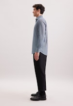 Regular Business shirt Pepita in Dunkelblau |  Seidensticker Onlineshop