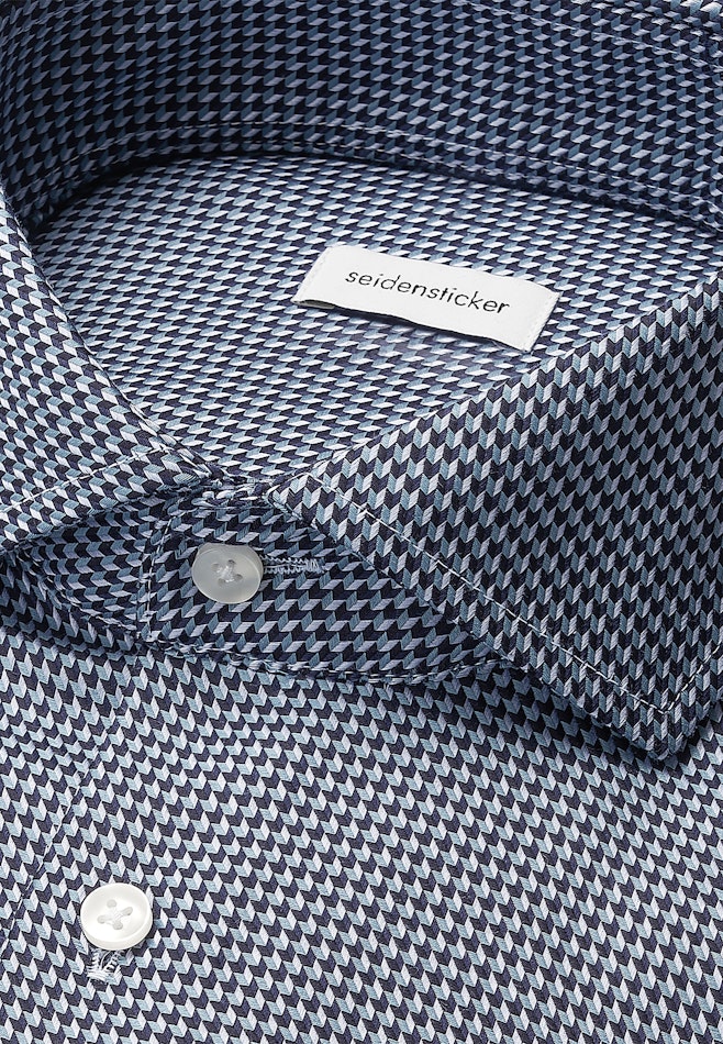 Regular Business shirt Pepita in Dunkelblau | Seidensticker online shop
