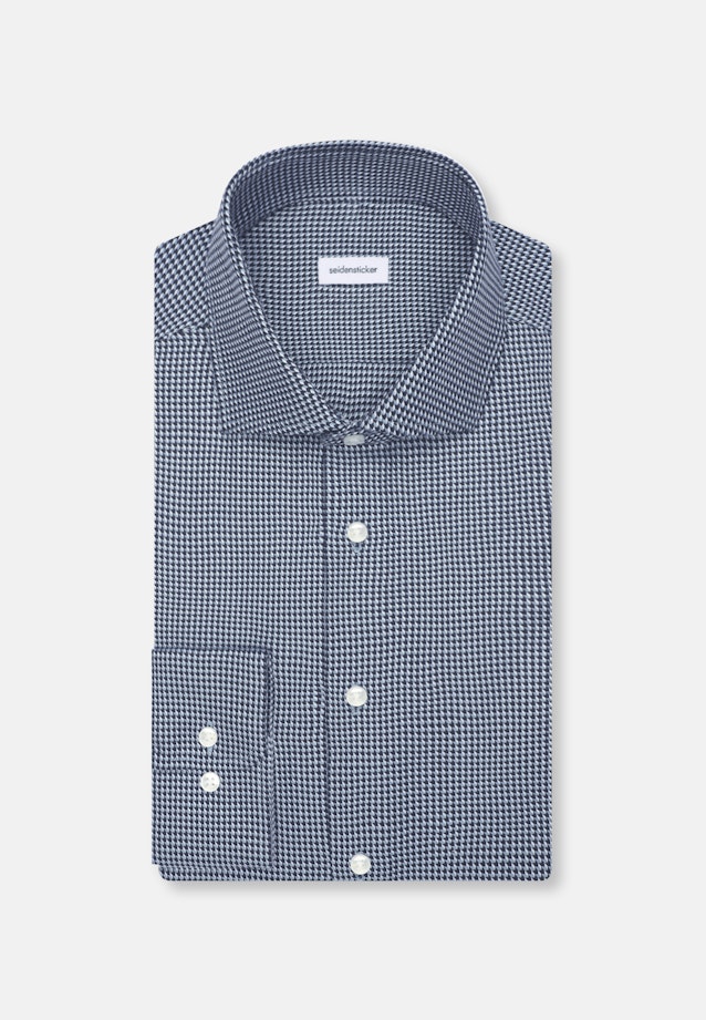Regular Business shirt Pepita in Dunkelblau |  Seidensticker Onlineshop