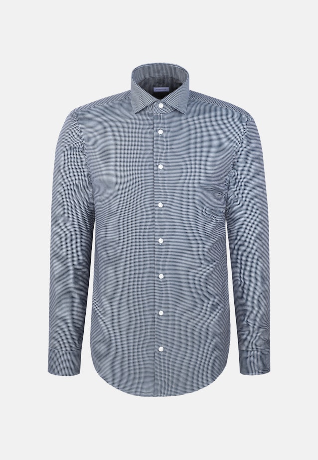 Regular Business shirt Pepita in Dunkelblau |  Seidensticker Onlineshop