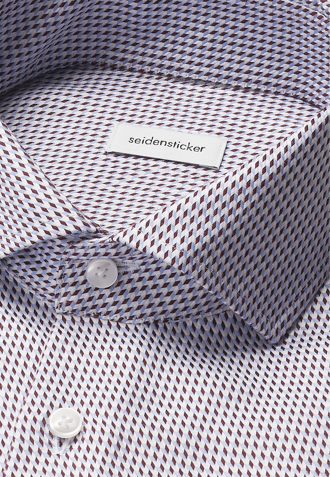 Regular Chemise d'affaires Pepita dans Rouge | Boutique en ligne Seidensticker