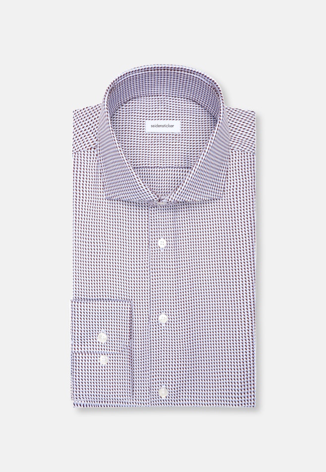 Regular Chemise d'affaires Pepita dans Rouge | Boutique en ligne Seidensticker