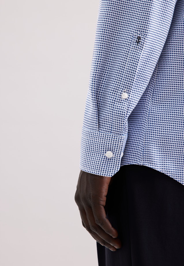 Regular Business Hemd Pepita in Dunkelblau |  Seidensticker Onlineshop