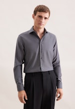 Regular Business shirt Pepita in Grey |  Seidensticker Onlineshop