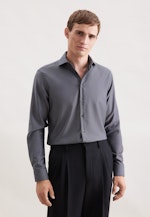 Regular Business shirt Pepita in Grey |  Seidensticker Onlineshop