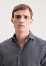 Regular Business shirt Pepita in Grey |  Seidensticker Onlineshop