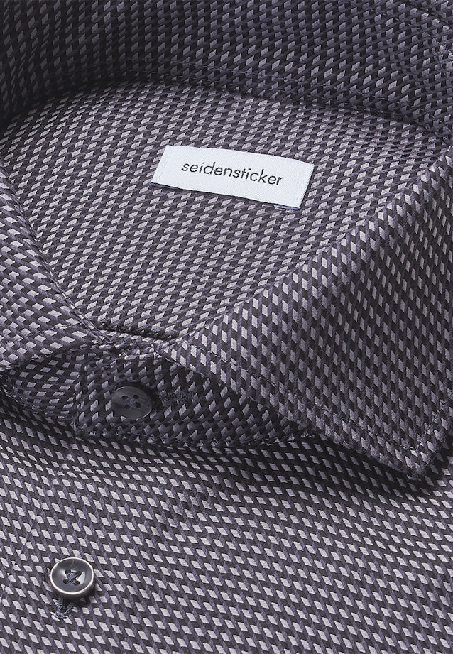 Regular Business shirt Pepita in Grey |  Seidensticker Onlineshop
