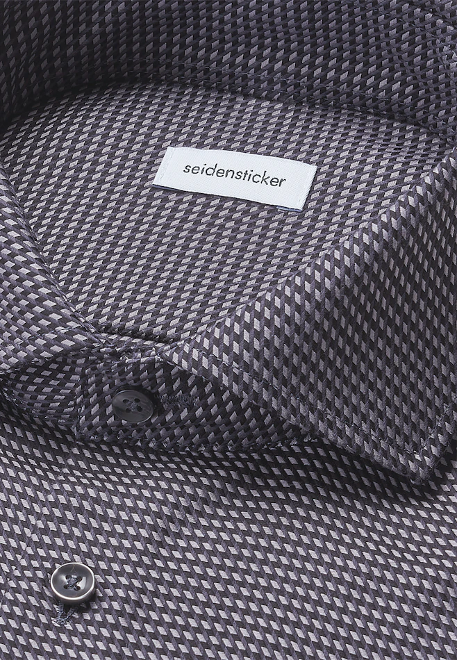 Regular Chemise d'affaires Pepita dans Gris | Boutique en ligne Seidensticker