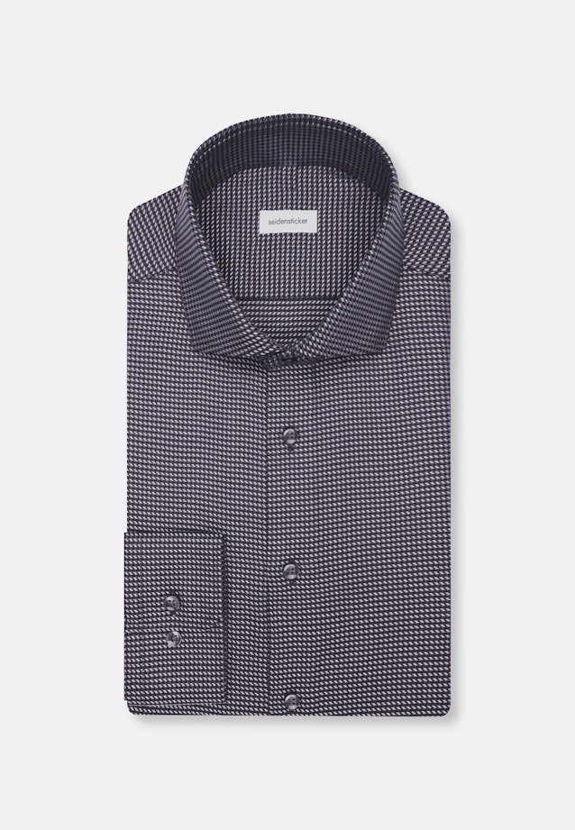 Regular Business shirt Pepita in Grey |  Seidensticker Onlineshop