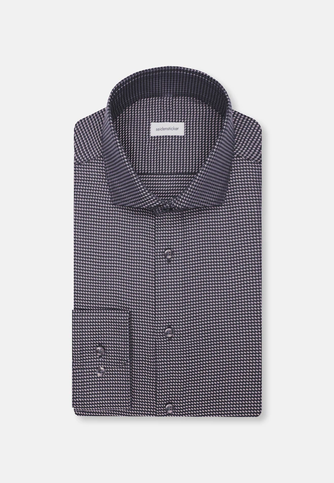 Regular Business Hemd Pepita in Grau | Seidensticker Onlineshop