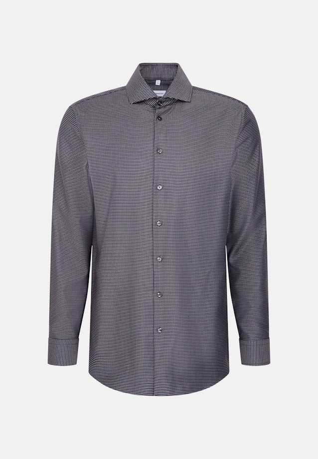 Regular Business shirt Pepita in Grey |  Seidensticker Onlineshop
