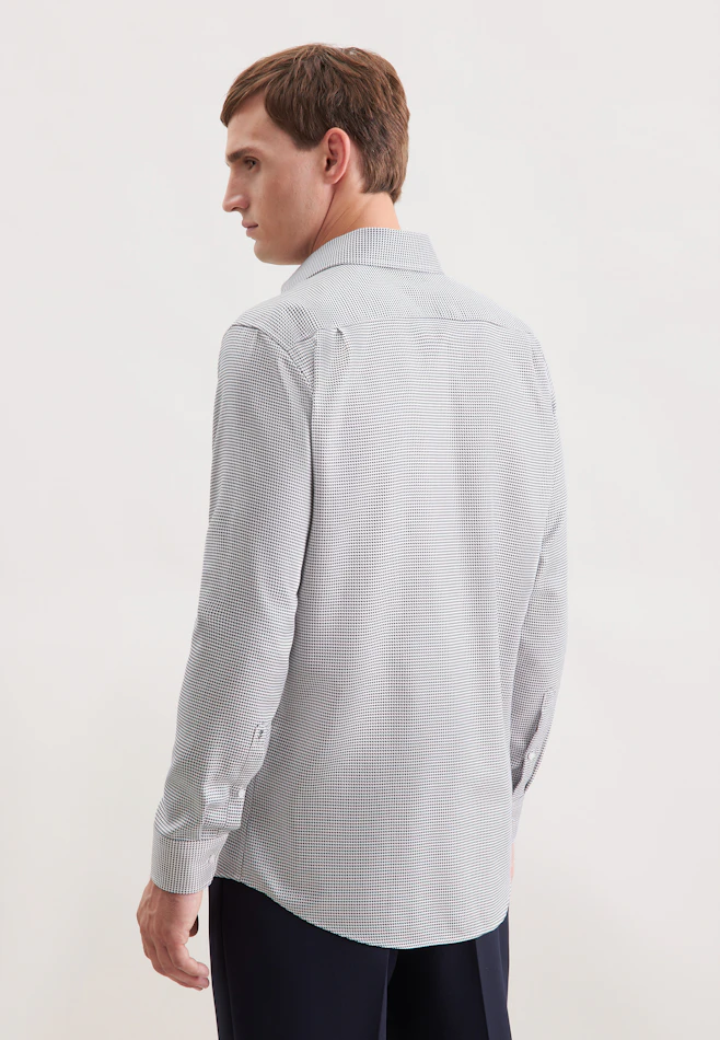 Regular Business Hemd Pepita in Beige | Seidensticker Onlineshop