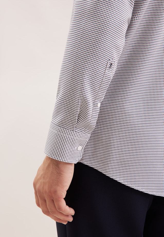 Regular Business Hemd Pepita in Beige |  Seidensticker Onlineshop