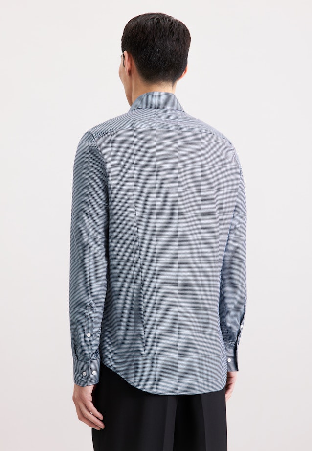 Slim Business Hemd Pepita in Dunkelblau |  Seidensticker Onlineshop