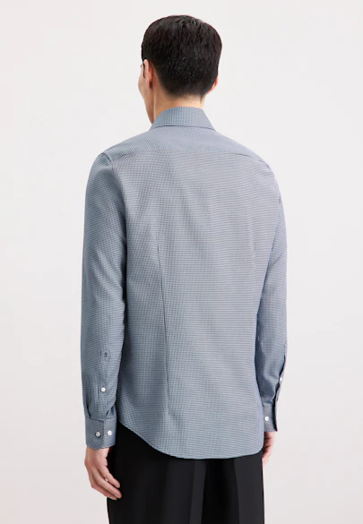 Slim Business Hemd Pepita in Dunkelblau |  Seidensticker Onlineshop