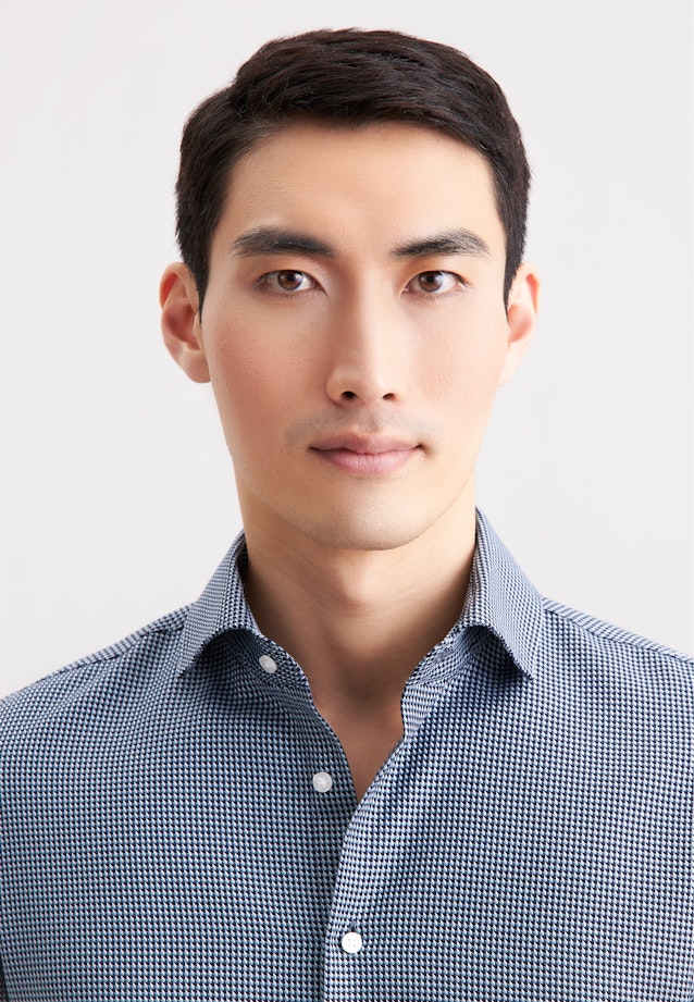 Slim Business Hemd Pepita in Dunkelblau |  Seidensticker Onlineshop