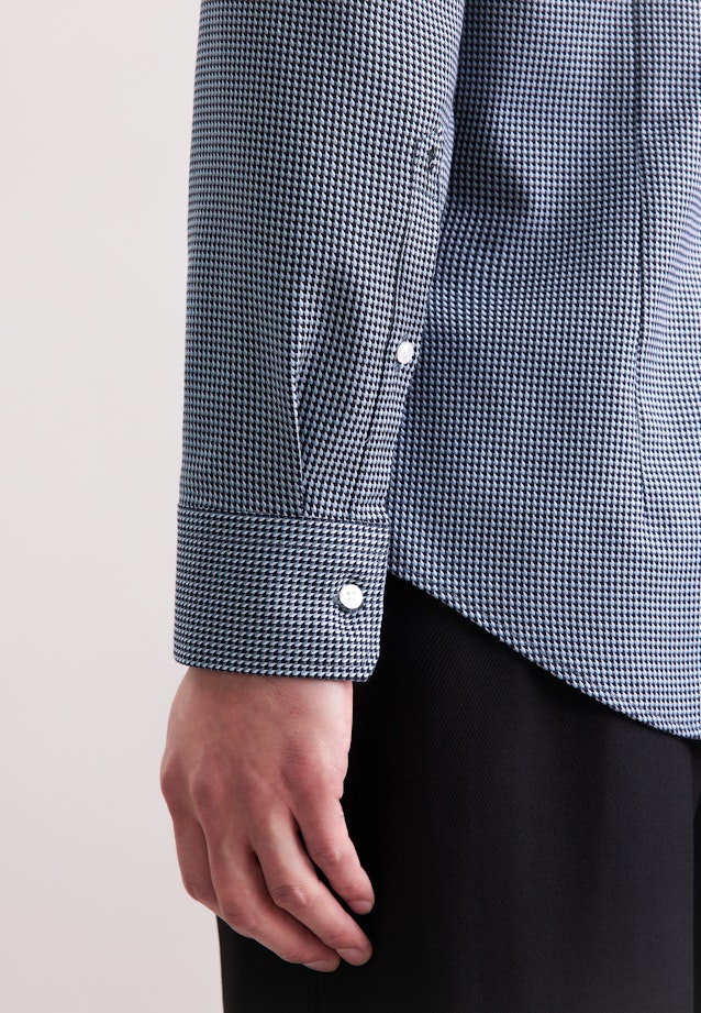 Slim Business Hemd Pepita in Dunkelblau |  Seidensticker Onlineshop