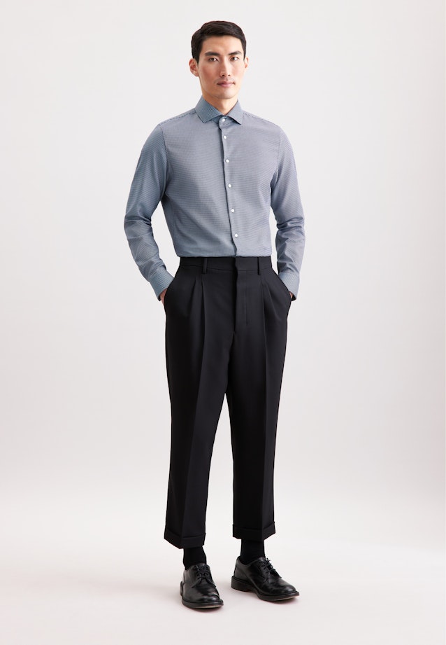 Slim Business Hemd Pepita in Dunkelblau |  Seidensticker Onlineshop