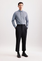 Slim Business Hemd Pepita in Dunkelblau |  Seidensticker Onlineshop