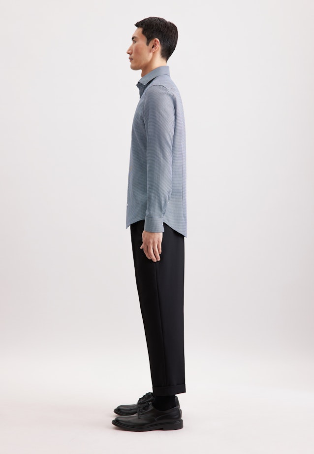 Slim Business Hemd Pepita in Dunkelblau |  Seidensticker Onlineshop