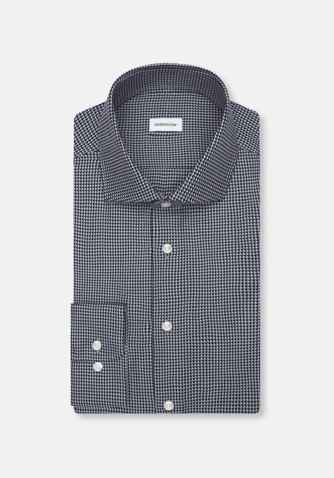 Slim Chemise d'affaires Pepita dans Bleu Foncé | Boutique en ligne Seidensticker