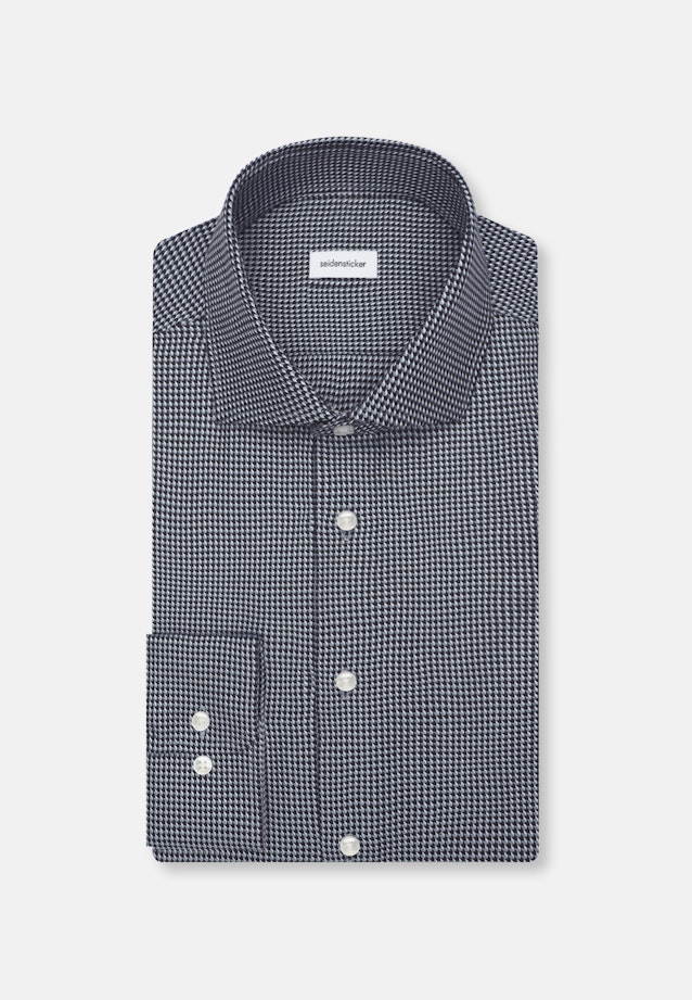 Slim Business Hemd Pepita in Dunkelblau |  Seidensticker Onlineshop