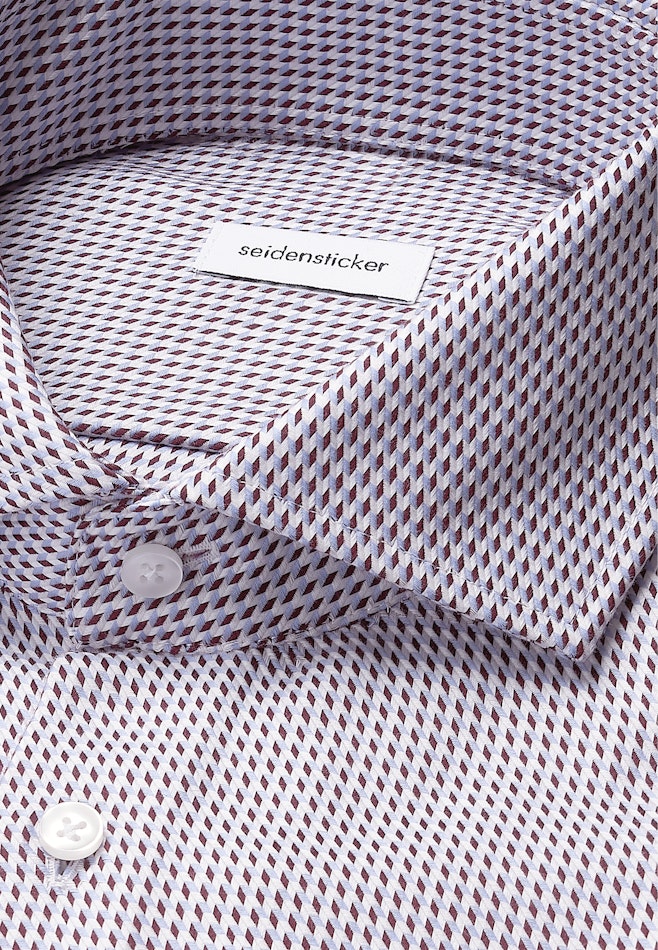 Slim Chemise d'affaires Pepita dans Rouge | Boutique en ligne Seidensticker