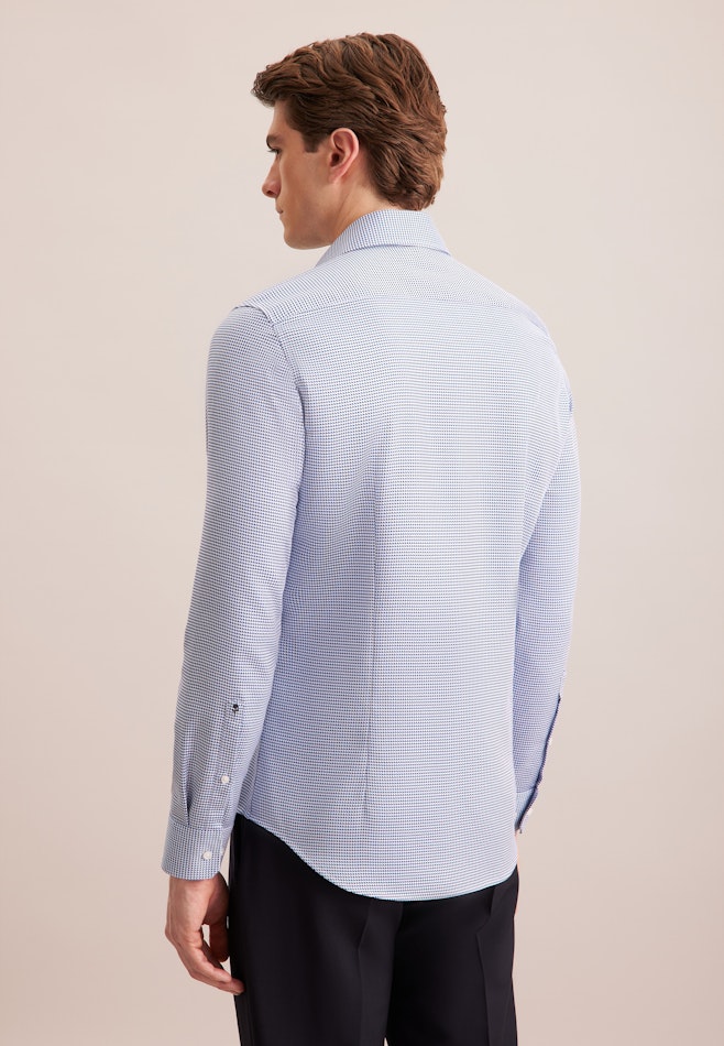 Slim Business Hemd Pepita in Dunkelblau | Seidensticker Onlineshop