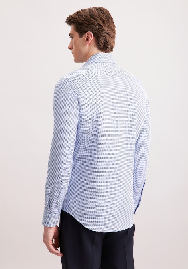 Slim Business shirt Pepita in Dunkelblau | Seidensticker online shop