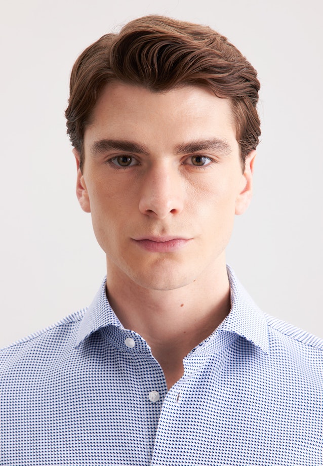 Slim Business Hemd Pepita in Dunkelblau |  Seidensticker Onlineshop