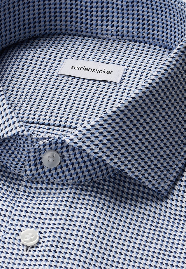 Slim Business Hemd Pepita in Dunkelblau |  Seidensticker Onlineshop