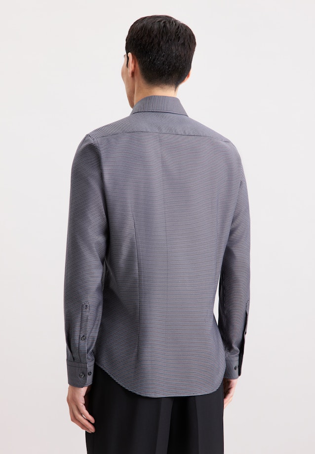 Slim Business Hemd Pepita in Grau |  Seidensticker Onlineshop