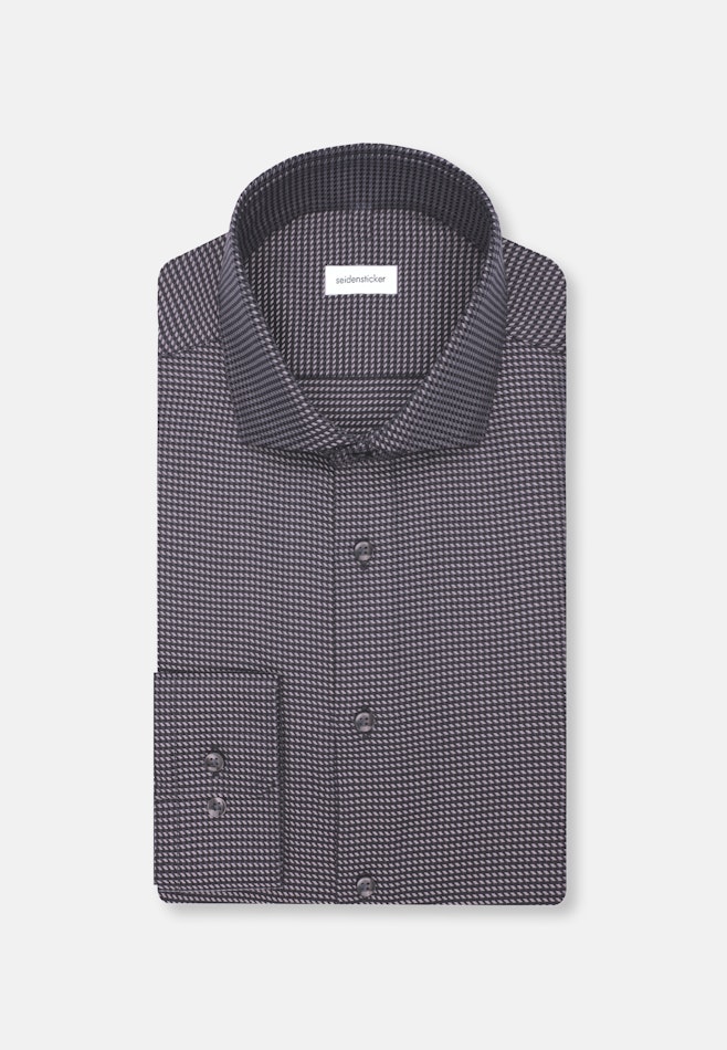 Slim Business Hemd Pepita in Grau | Seidensticker Onlineshop