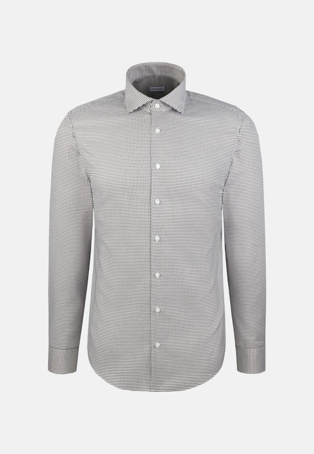 Slim Business Hemd Pepita in Beige |  Seidensticker Onlineshop