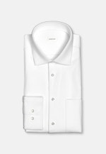 Regular Flanellhemd Uni in Weiß |  Seidensticker Onlineshop