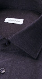 Regular Flannel shirt Uni in Dunkelblau |  Seidensticker Onlineshop