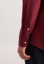 Regular Flanellhemd Uni in Rot |  Seidensticker Onlineshop