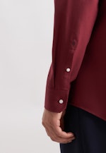 Regular Flanellhemd Uni in Rot |  Seidensticker Onlineshop