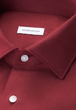 Regular Flanellhemd Uni in Rot |  Seidensticker Onlineshop