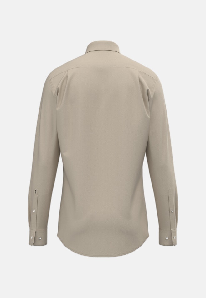 Regular Flanellhemd Uni in Beige | Seidensticker Onlineshop