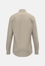 Regular Flannel shirt Uni in Beige |  Seidensticker Onlineshop